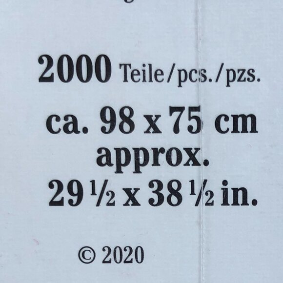 New sealed Ravensburger 2000pcs Puzzle- Cindere | Adult Puzzles - Picture 13 of 14